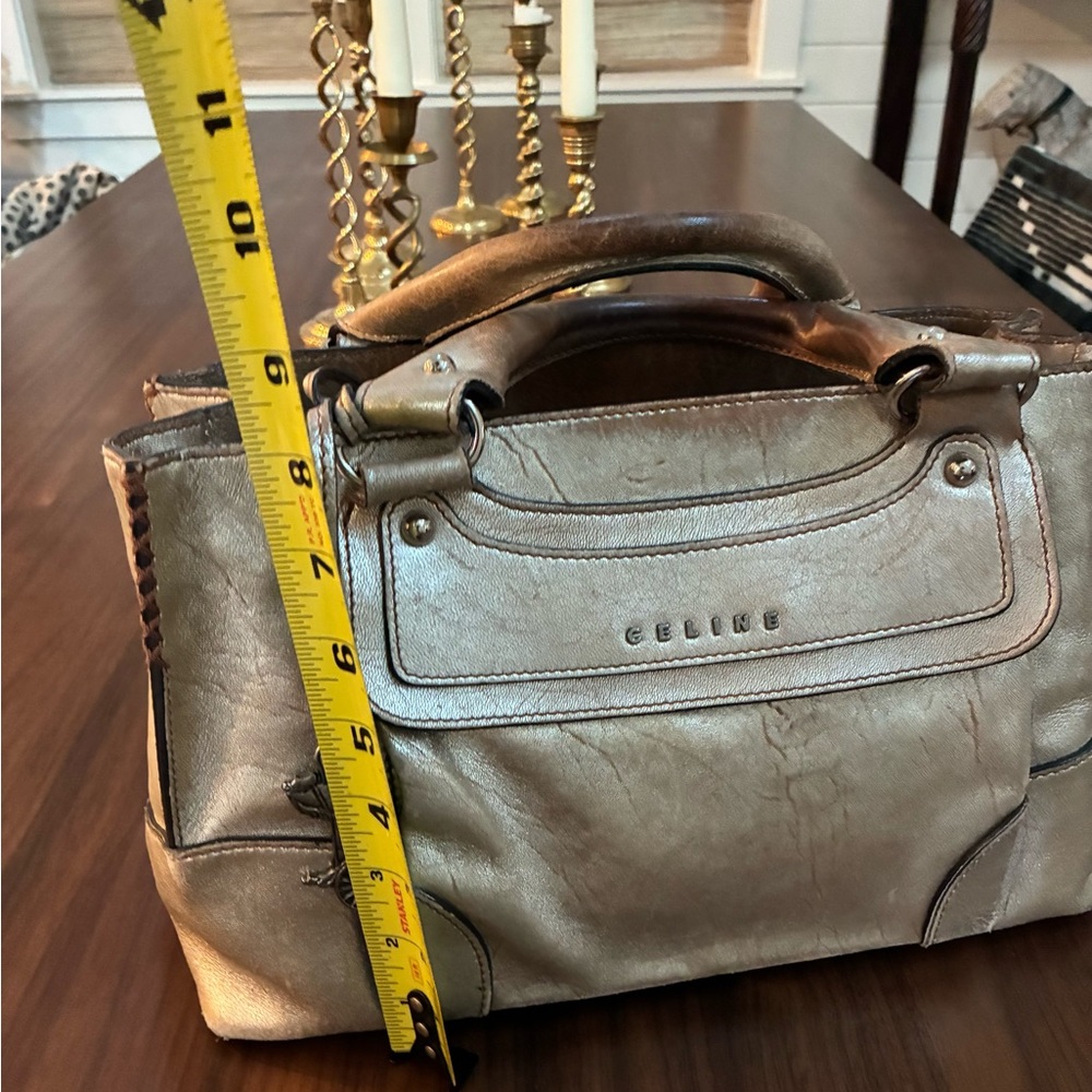 Celine Metallic Gold Leather Tote - Picture 15 of 15